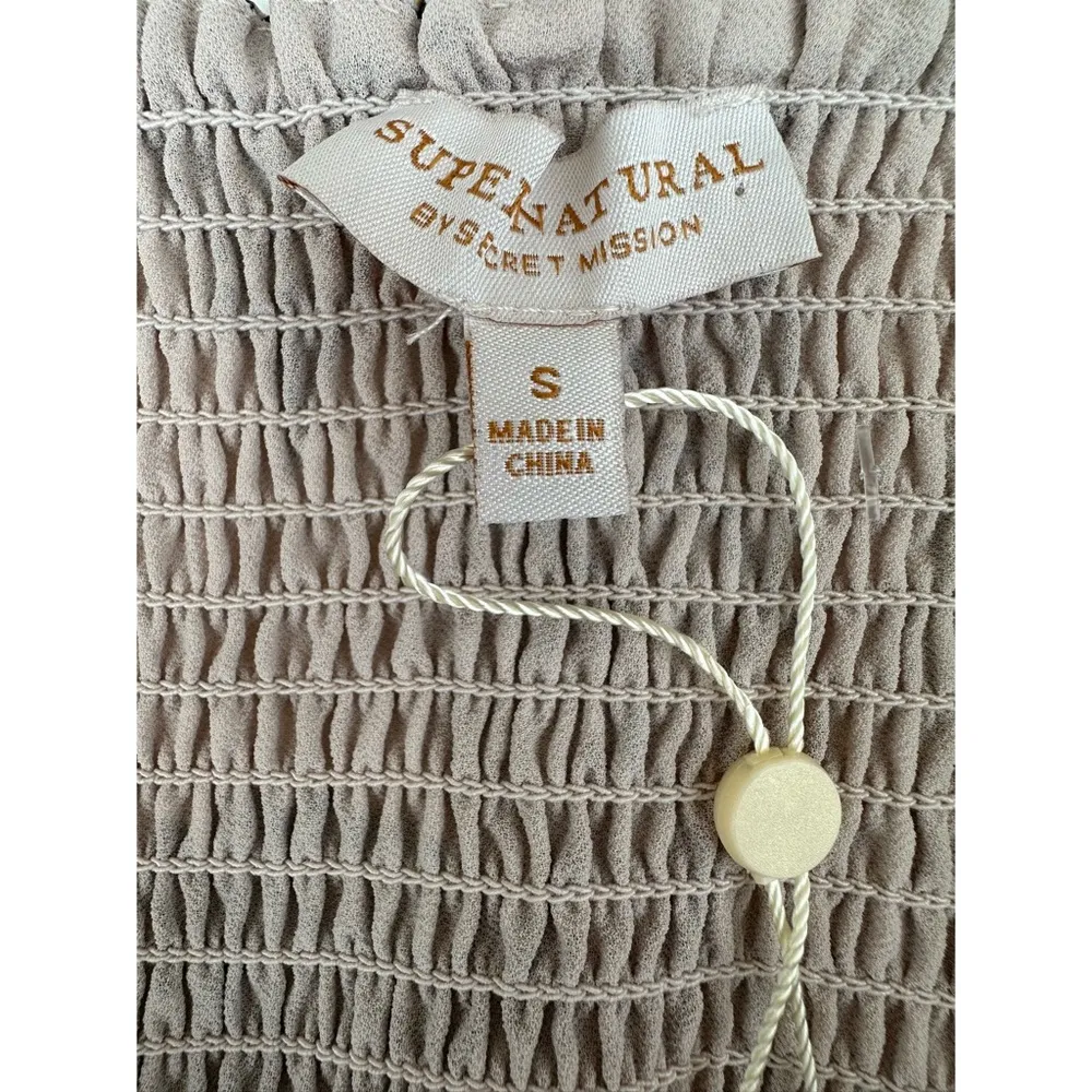 Super Natural by Secret Mission Tropical Paradise Sandra Crop Top NWT Small - Image 6