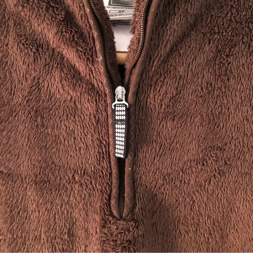 The North Face Glacier Fleece Women’s 1/4 Zip Jacket. Brown. Size Small. - Image 9