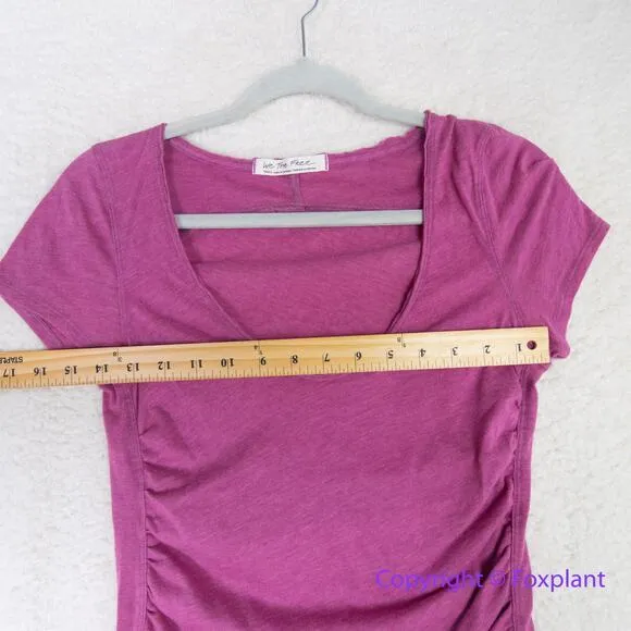 New! Free People Sonnet Scoop‎ Neck Fitted T-Shirt Tee, women's size S - Image 8