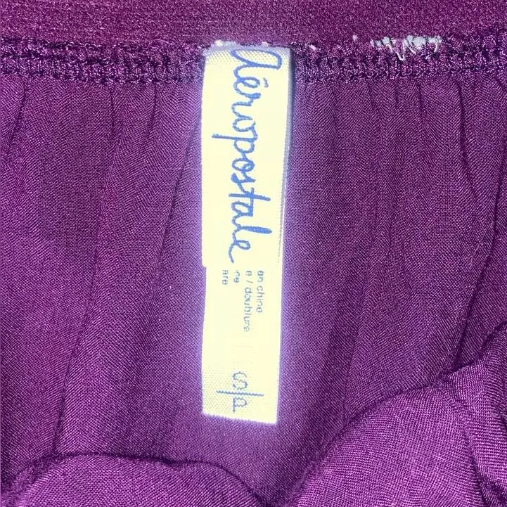 Aeropostale 2012 maroon floral mini skirt - Image 5