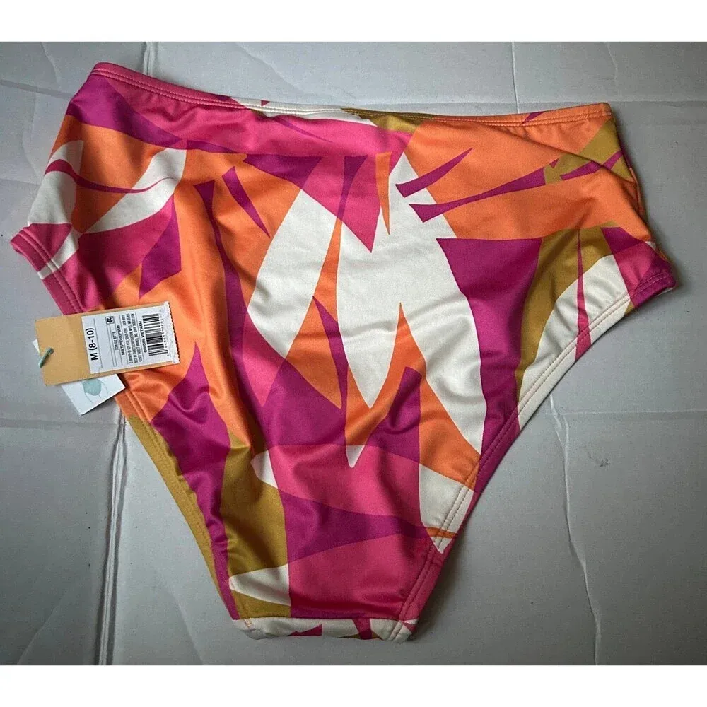 Kona Sol Women's High Waist Bikini Bottom size M NWT - Image 2