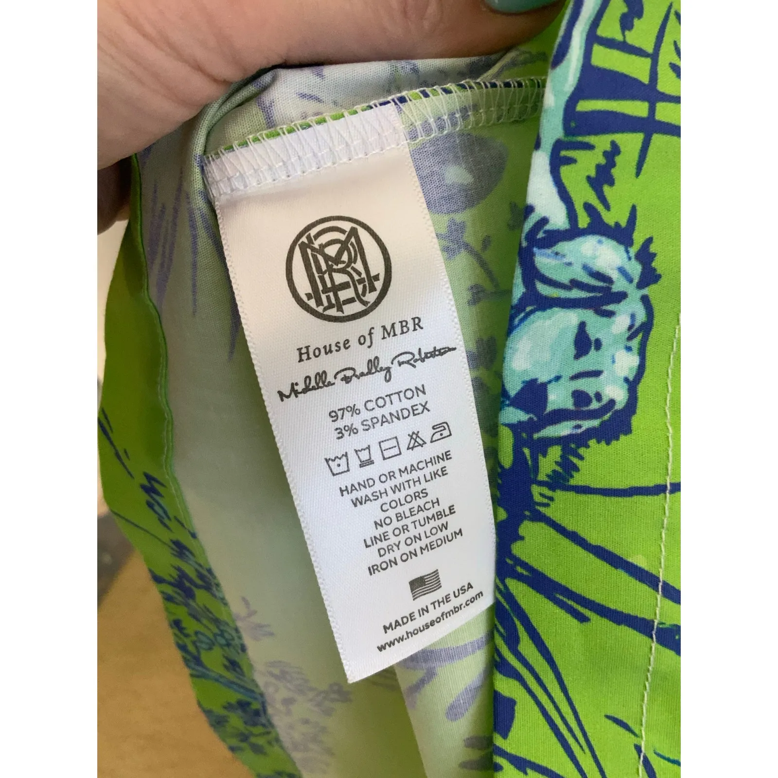 HOUSE OF MBR Field and Feather Deb Long Dress $335 NWT size MEDIUM Green - Image 4