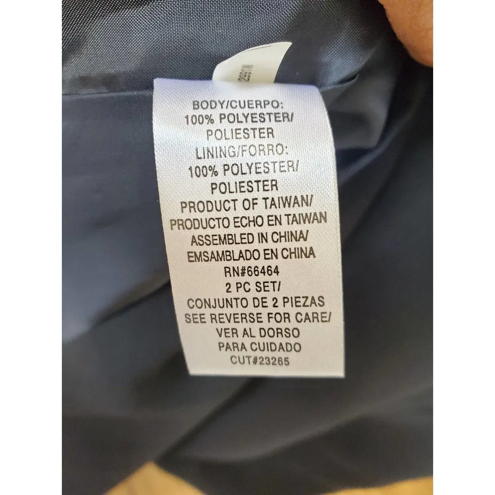 Studio 1 Women Black Polyester Round Neck Sleeveless Knee Length Dress Size 24W - Image 9