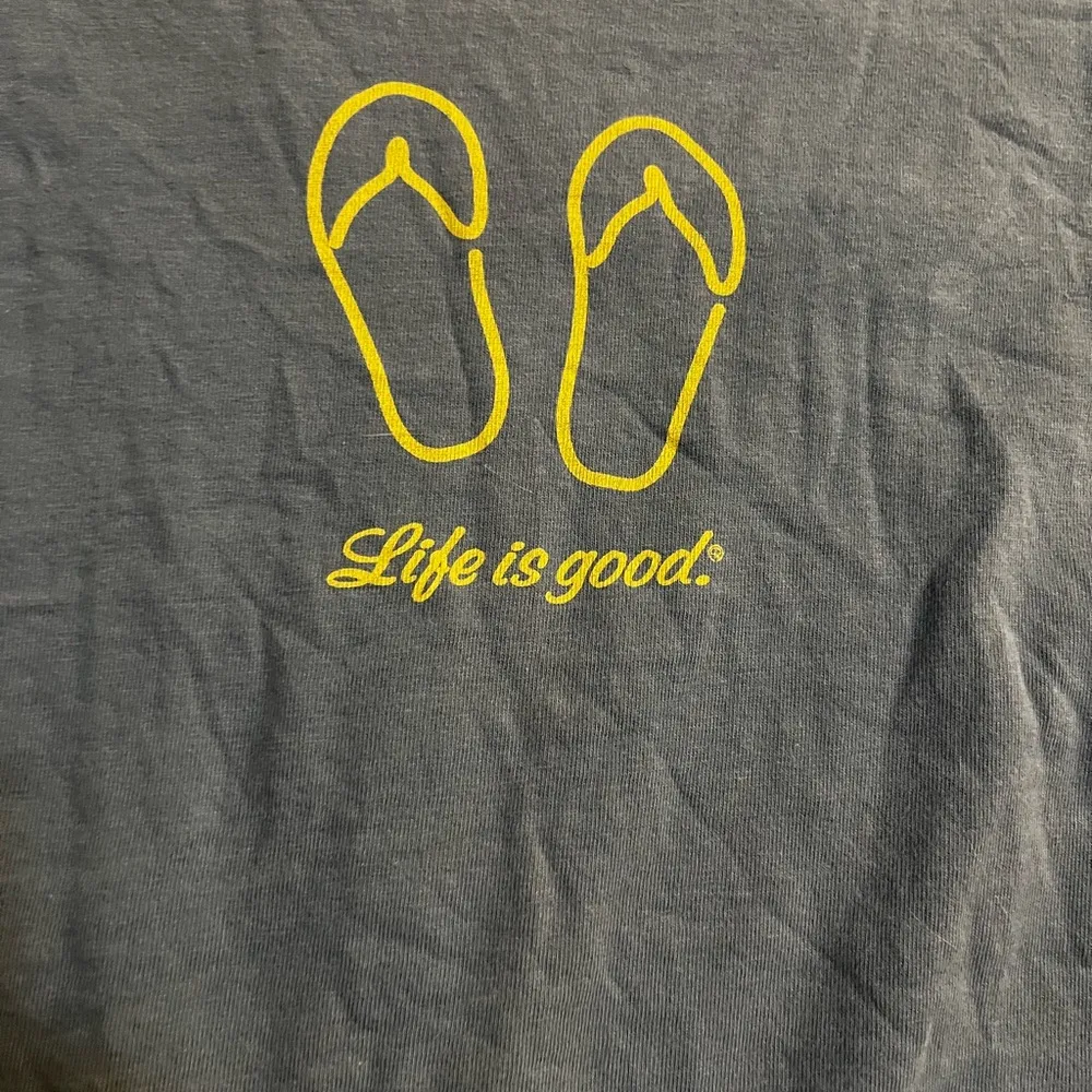life is good flip flop t shirt size large - Image 5