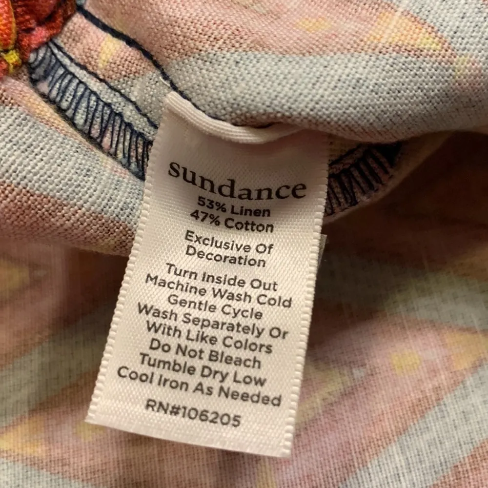 Sundance Kalini linen blend print shorts XS New, no tag - Image 5