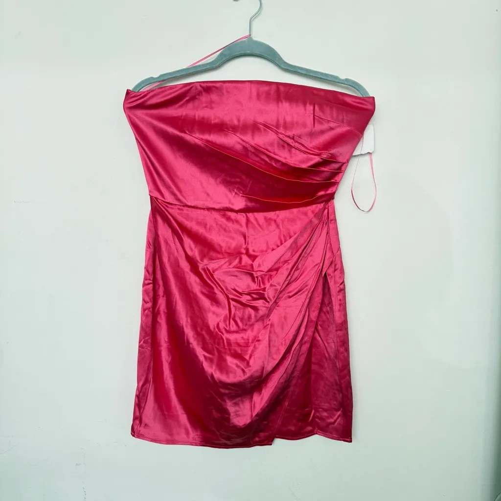 Sau Lee Pria Pink Strapless Mini Dress Size 6 - Image 6