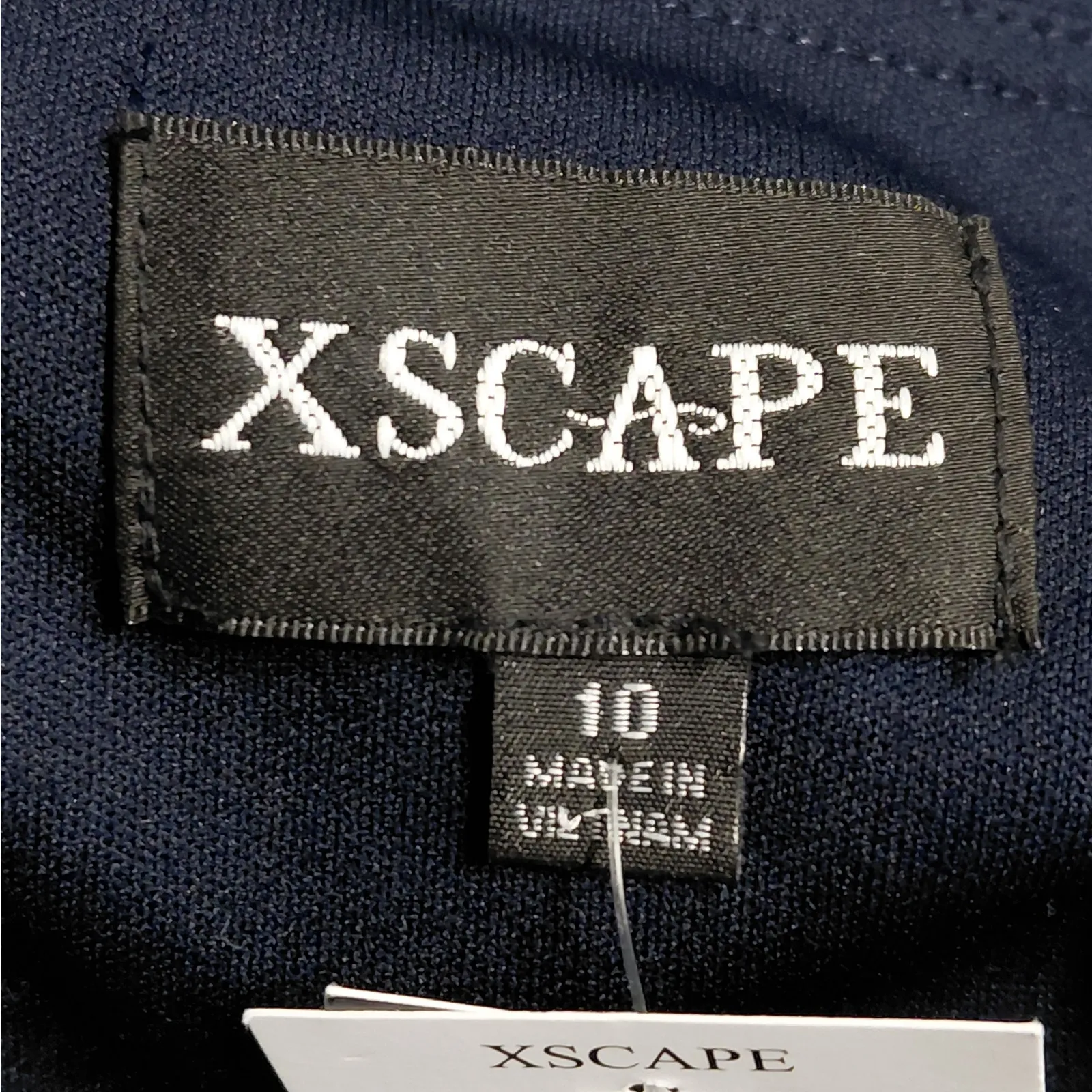 Xscape Formal Evening Gown Women's 10 Blue Long Dress Wedding Party Mother Bride - Image 6