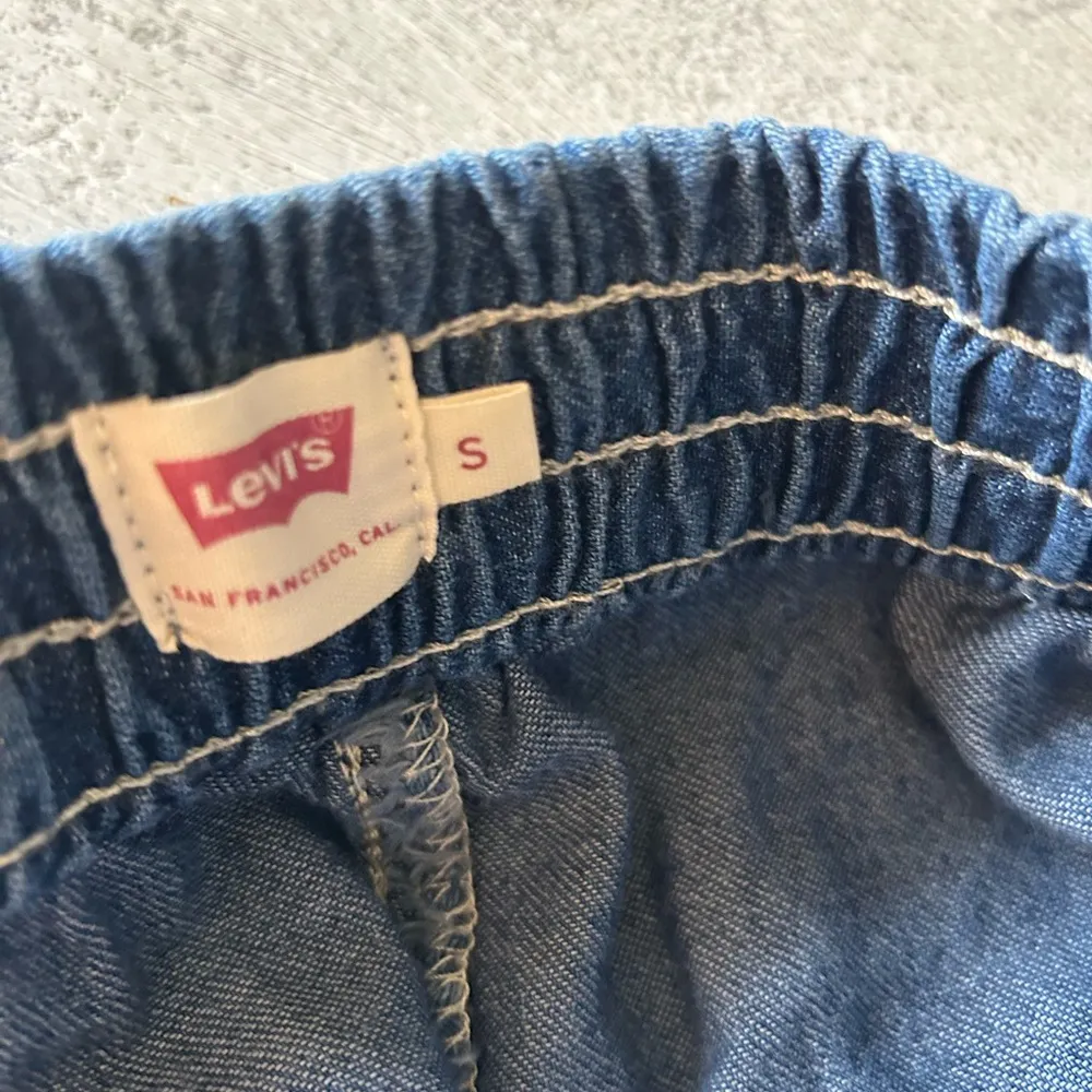 Levi’s Jet Set Tapered Joggers Pants Pull On Elastic Waist Medium Blue Large - Image 6