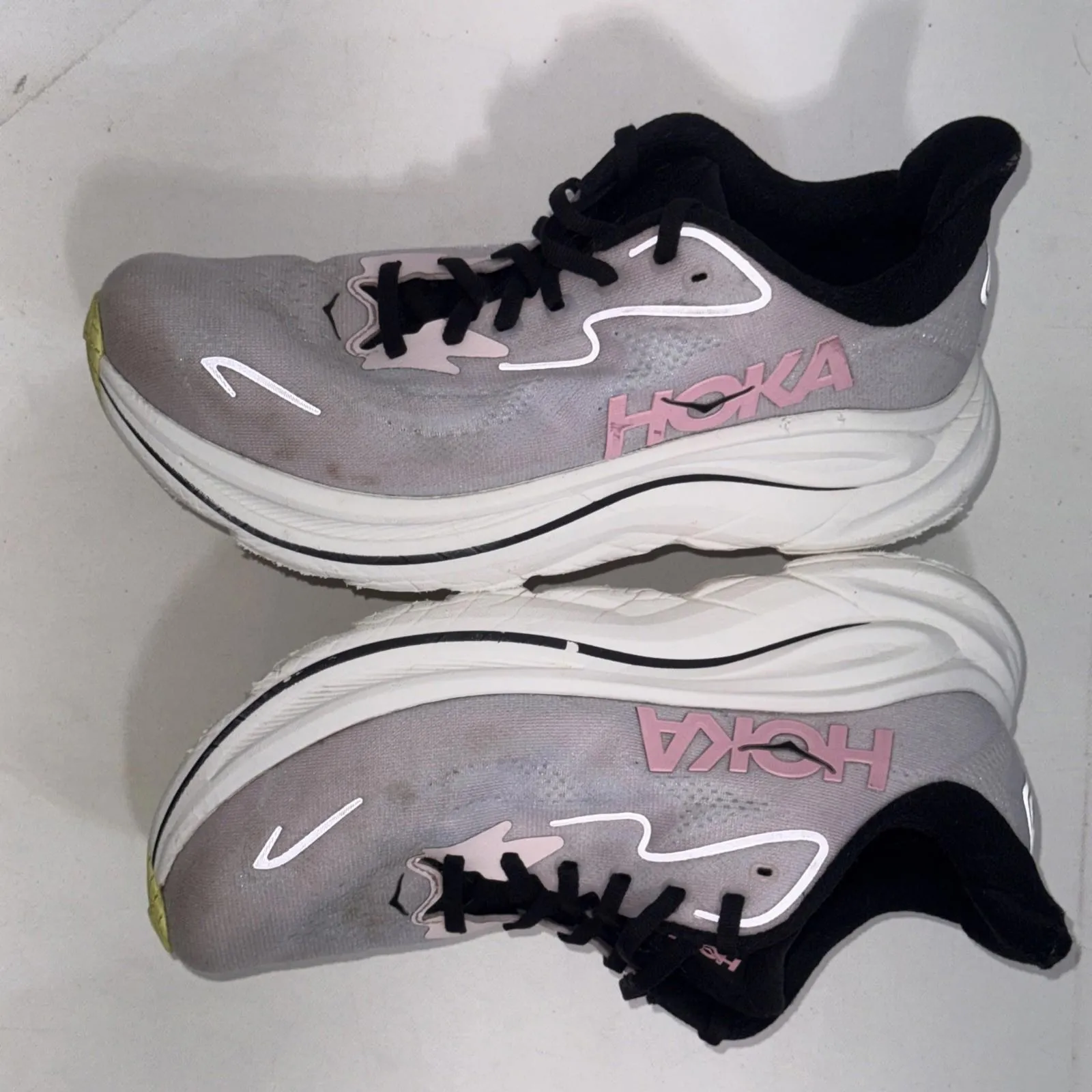 Hoka One One Clifton 10 Shoes Womens 9B Pink Road Running Athletic Sneakers Size 9 - Image 3