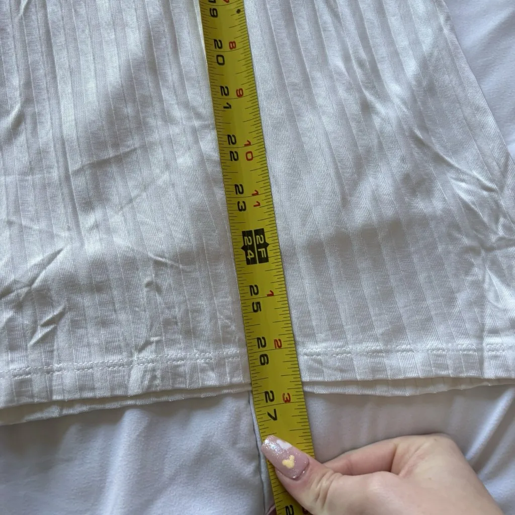 Sandro Paris Womens Size 2 Tank Top Blouse White Striped Viscose Office Business - Image 4