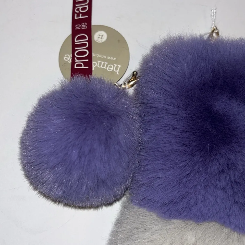 NWTS Faux Fur Wristlet in Purple and Gray With PomPom
Super Soft ADORABLE 💗💗💗💗 - Image 2