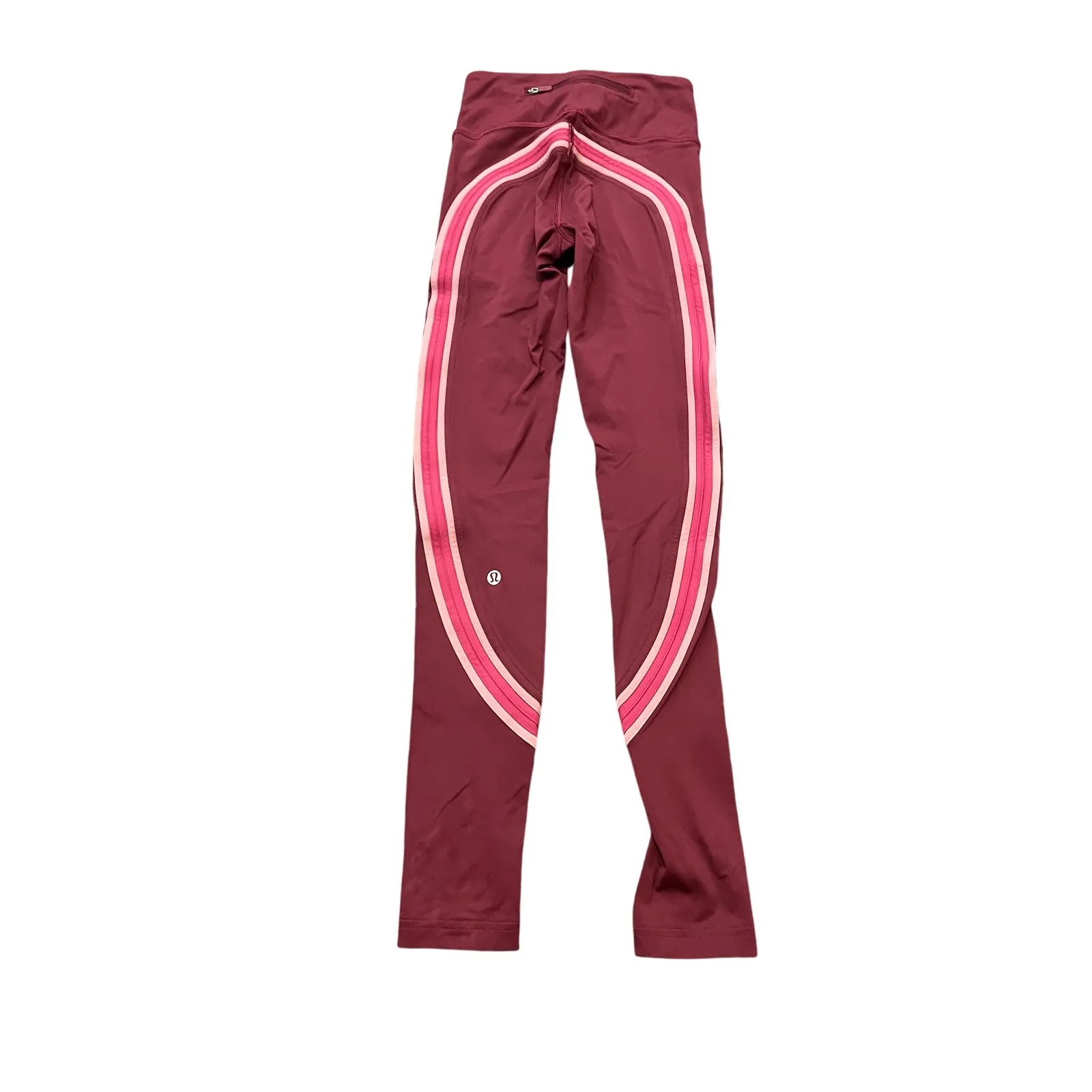 Lululemon Women Run Crew Tight 28” LW5BKWS Nulux DRBY/STRY/FIGU 4‎ Leggings Pink - Image 3