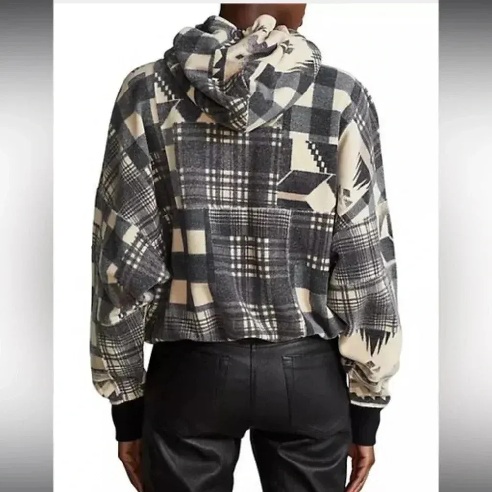 Polo Ralph Lauren Women’s Southwestern Geometric Patchwork Aztec Hoodie - Image 4