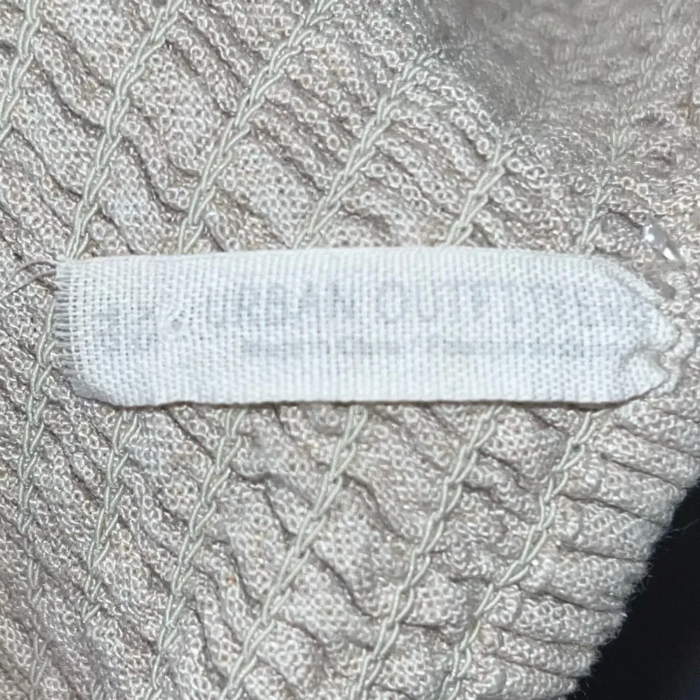 URBAN OUTFITTERS Khaki Light Tan Strapless Linen Wide Leg Jumpsuit Romper XS - Image 13