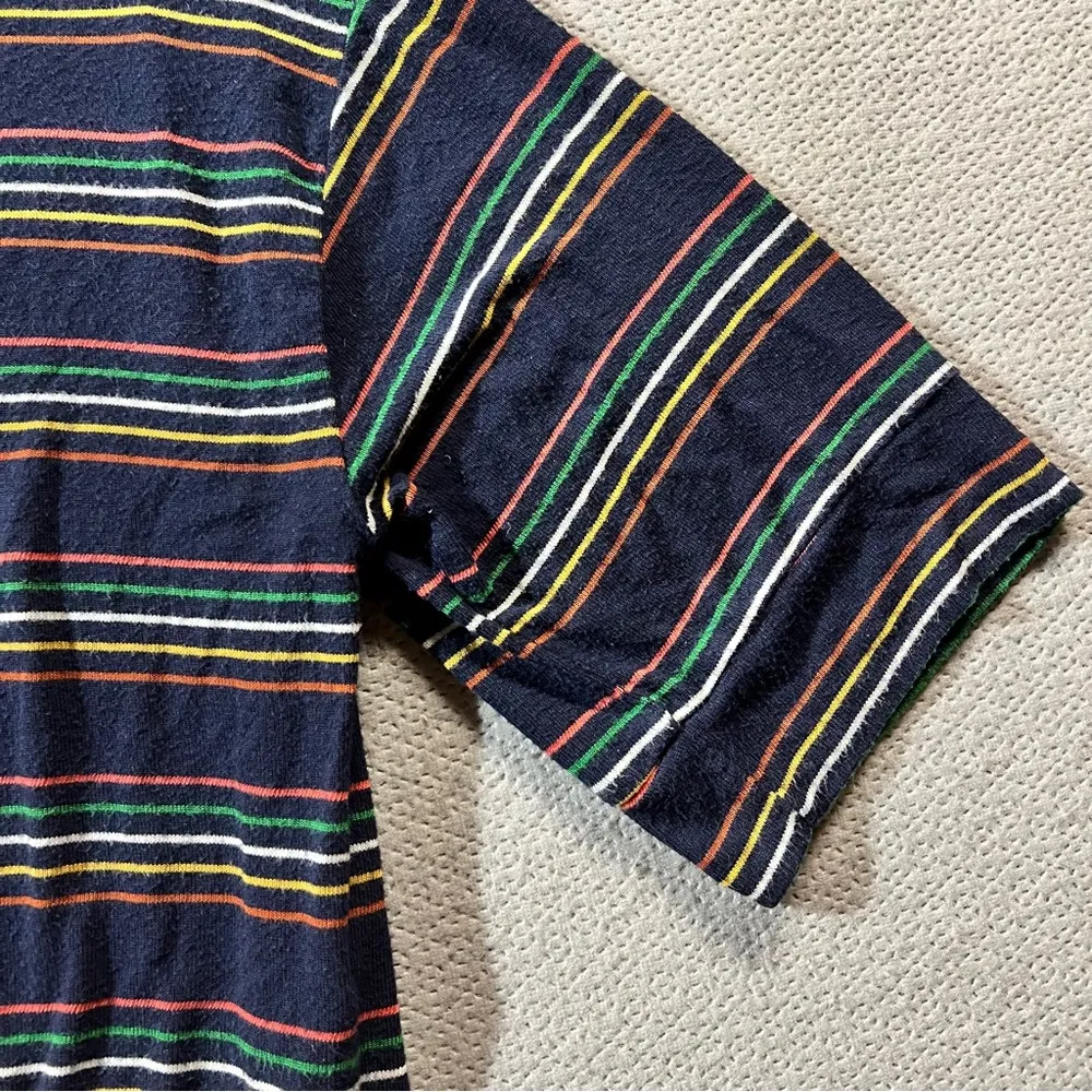 Sundry Multi Striped Rainbow Sweatshirt Top Size 1 / Small EUC - Image 4