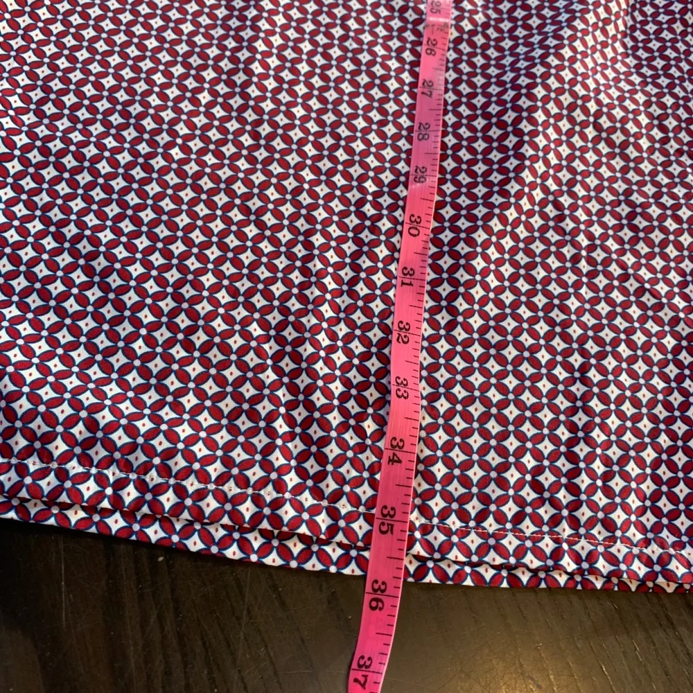 Banana Republic Shirt Dress Sz 8 Geo Print Belted Button Front 3/4 Sleeve Career - Image 11