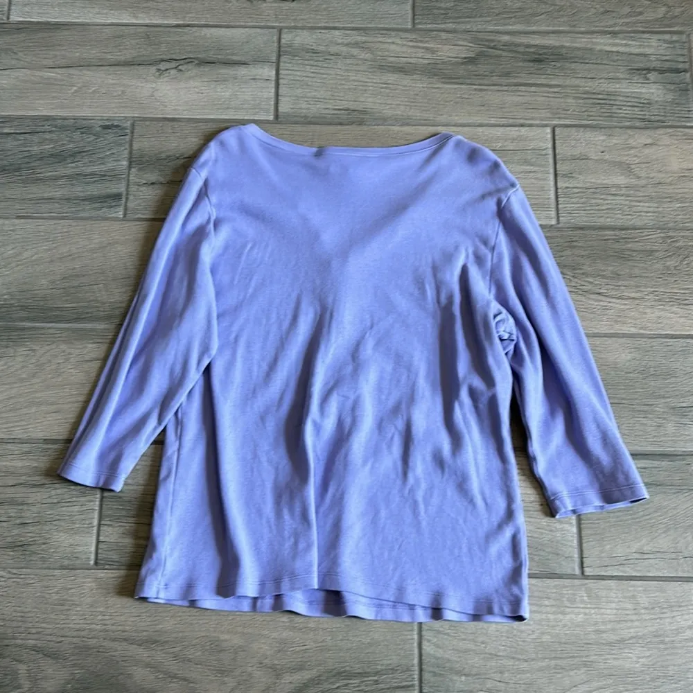 Karen Scott 3/4 sleeve tshirt - Image 4