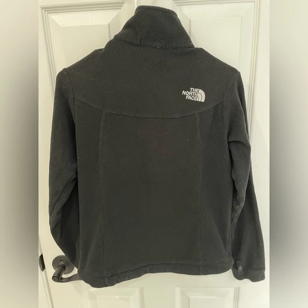 The North Face Full Zip Black Fleece Light Jacket Zip Pockets Women’s Size XS - Image 2