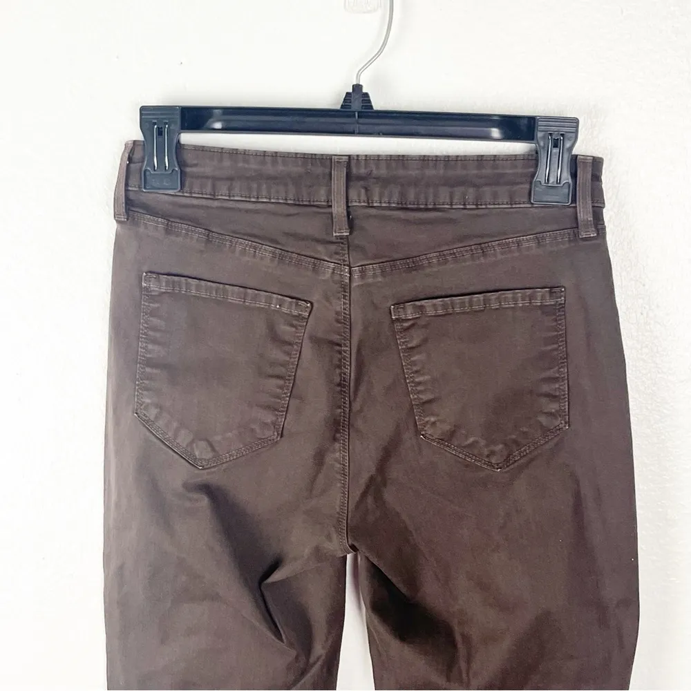 L’AGENCE Margot Chocolate Brown High Rise Skinny Jeans, Size 26 - Image 9