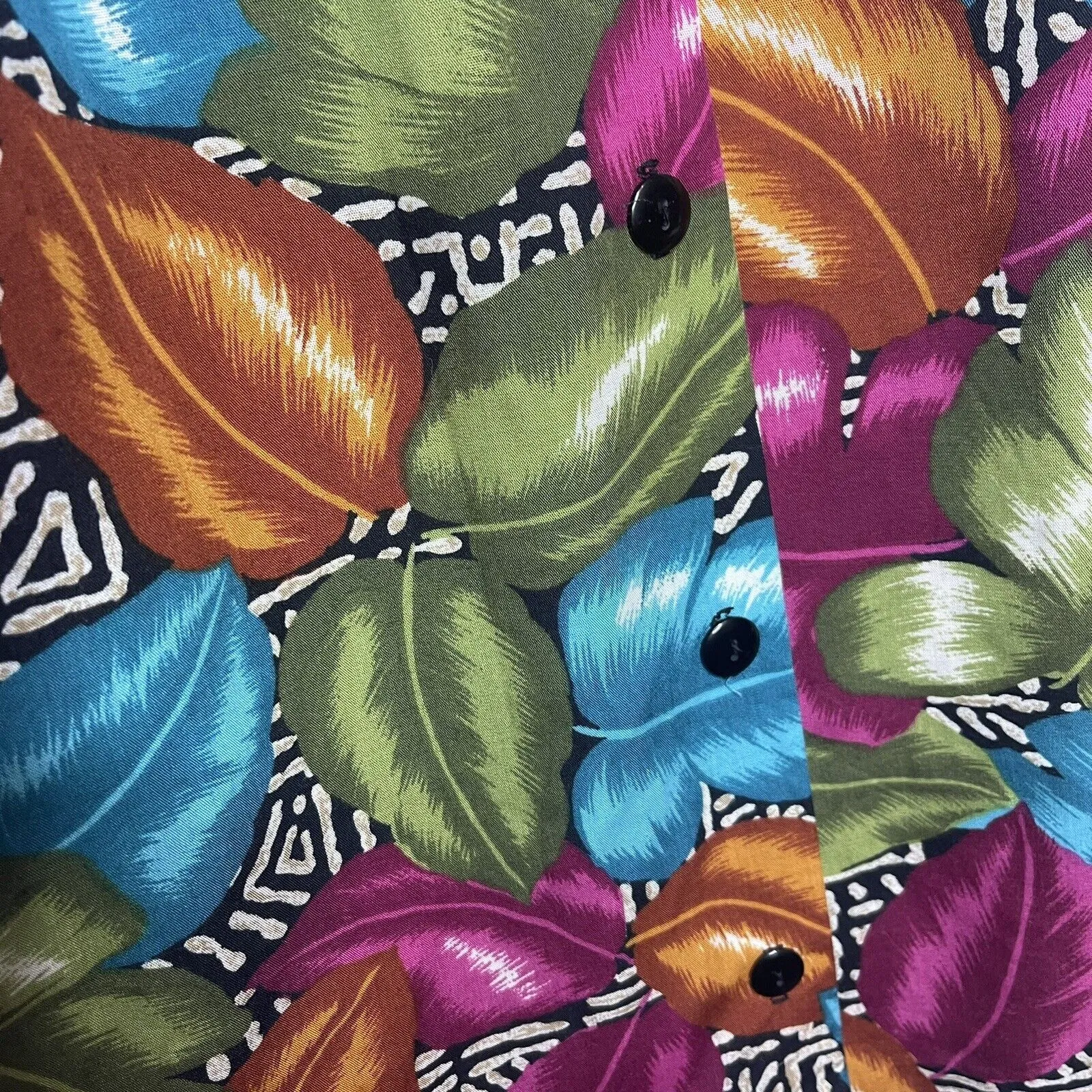 Vintage 90s Cristin Stevens Midi Skirt Size Small Tropical Vacation Cruise USA - Image 2