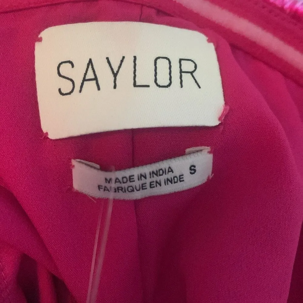 Saylor  NEW feather strapless Raya jumpsuit - Image 8