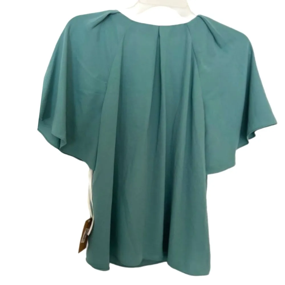 Rachel | Rachel Roy sequined Peter Pan collar RETRO STYLE blouse Green - Image 3