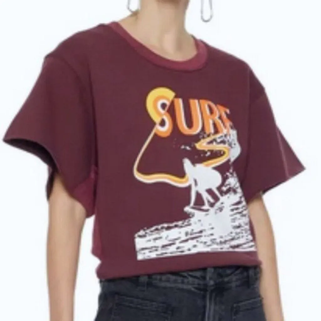 Current Elliott surf jersey Burgundy  size 2 - Image 4