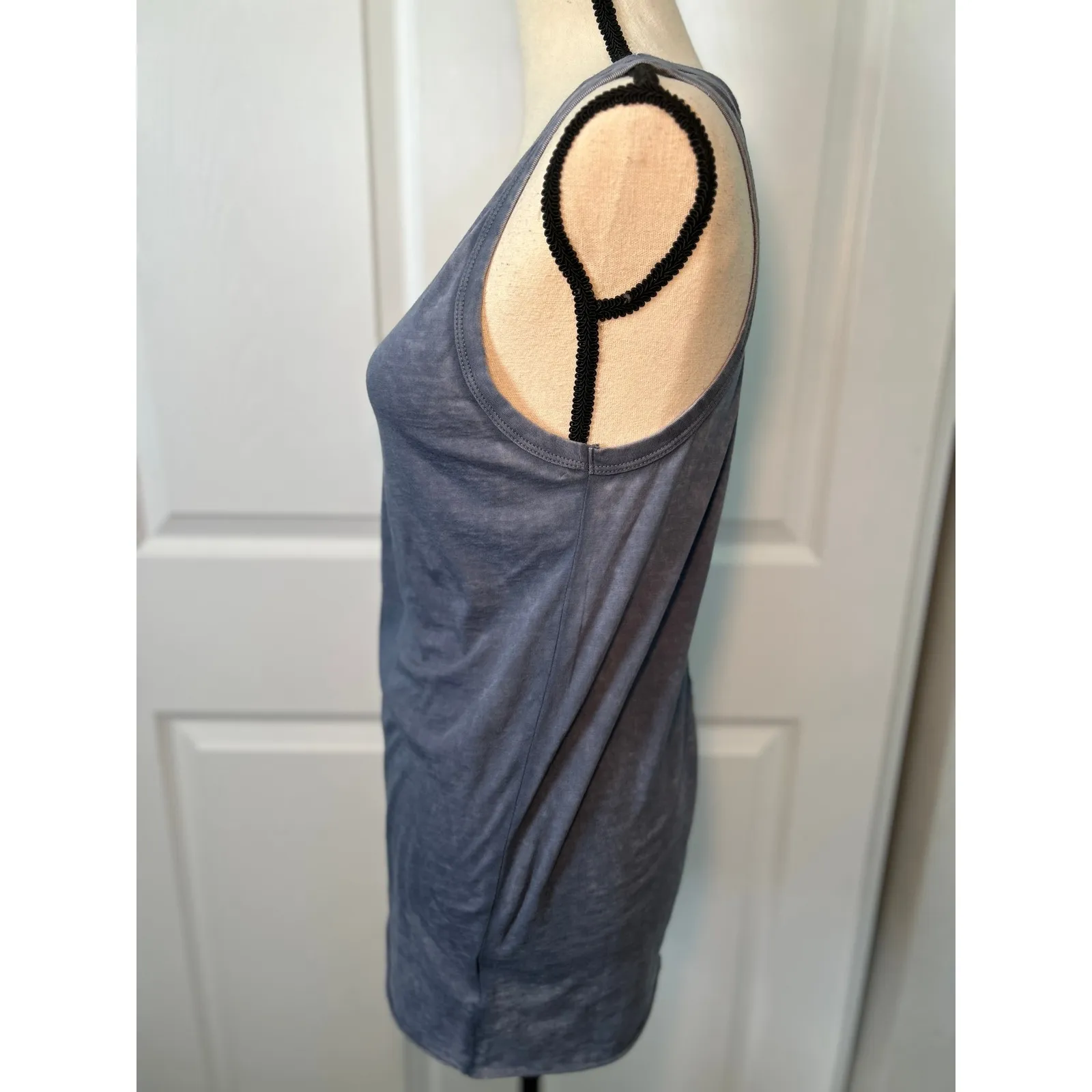 AG Adriano Goldschmied Lexi Blue Scoop Neck‎ Tank Top Size Large - Image 2