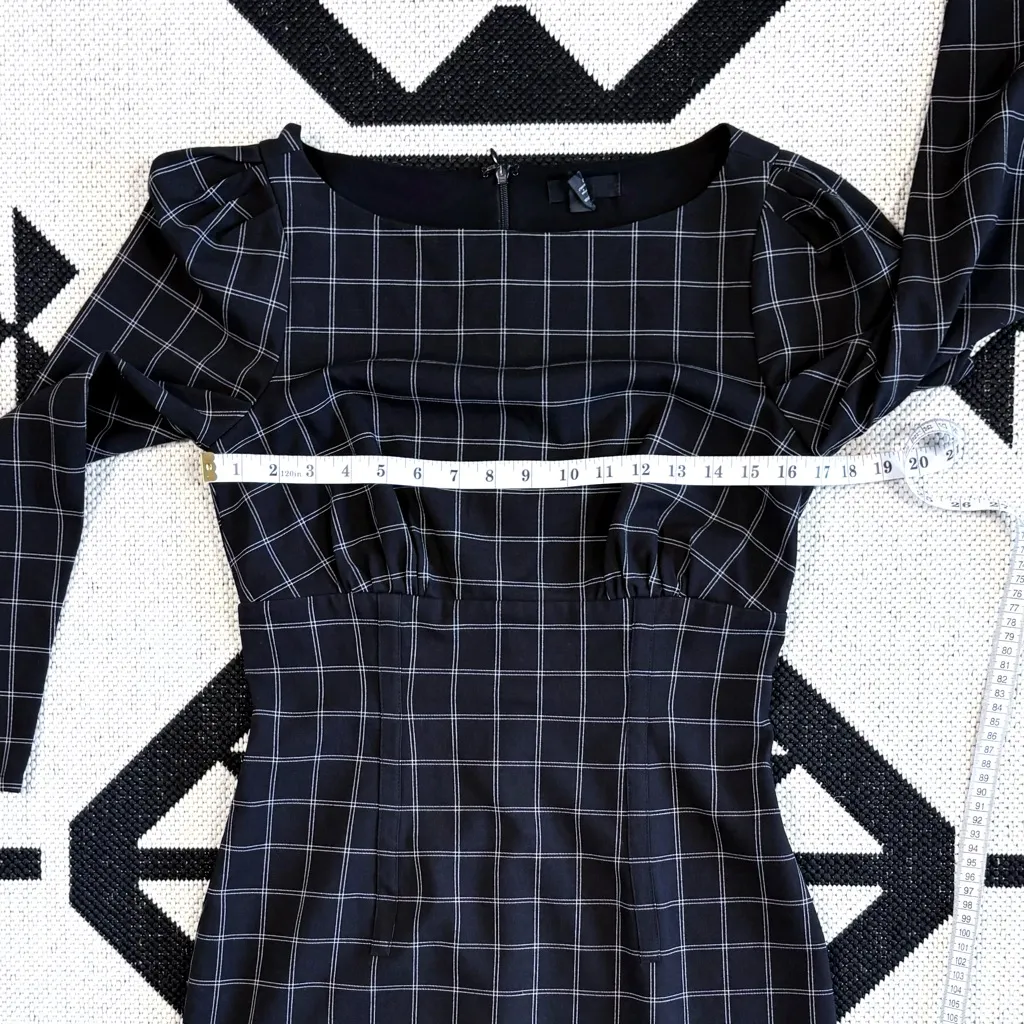 H:ours x Revolve Shae Mini Dress in Black & White
Plaid Medium - Image 6