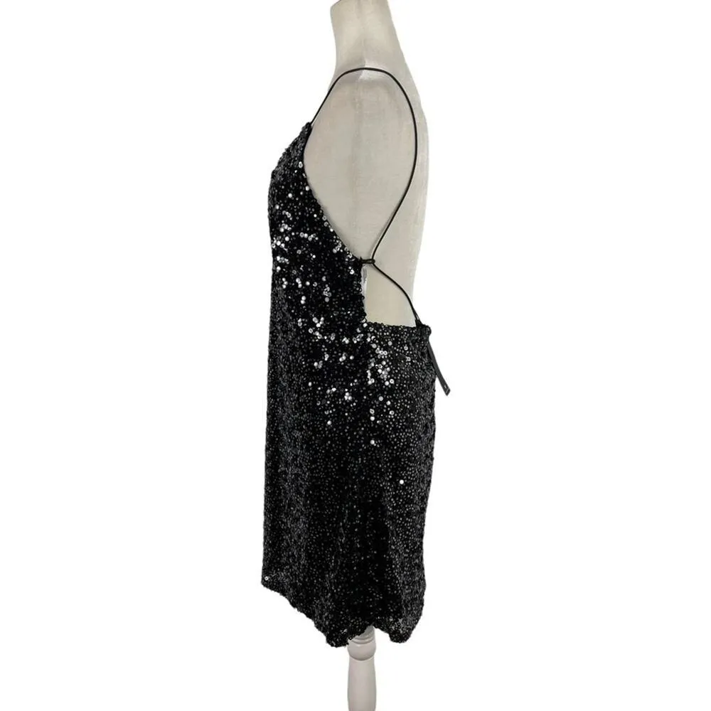 NWT Lulus Force of Fashion Black Backless Sequin Dress - Image 6