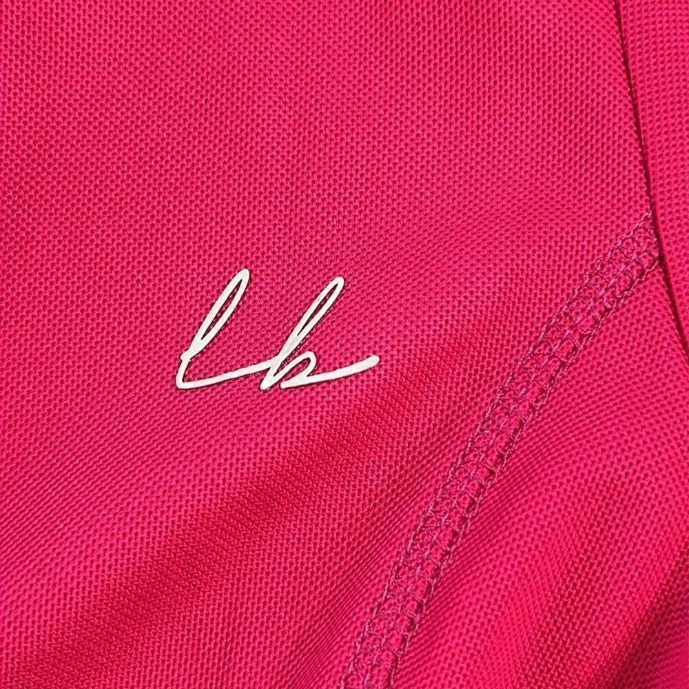 LONGBALL‎ WOMEN'S SHOCKING PINK GOLF POLO C16 Pink - Image 8