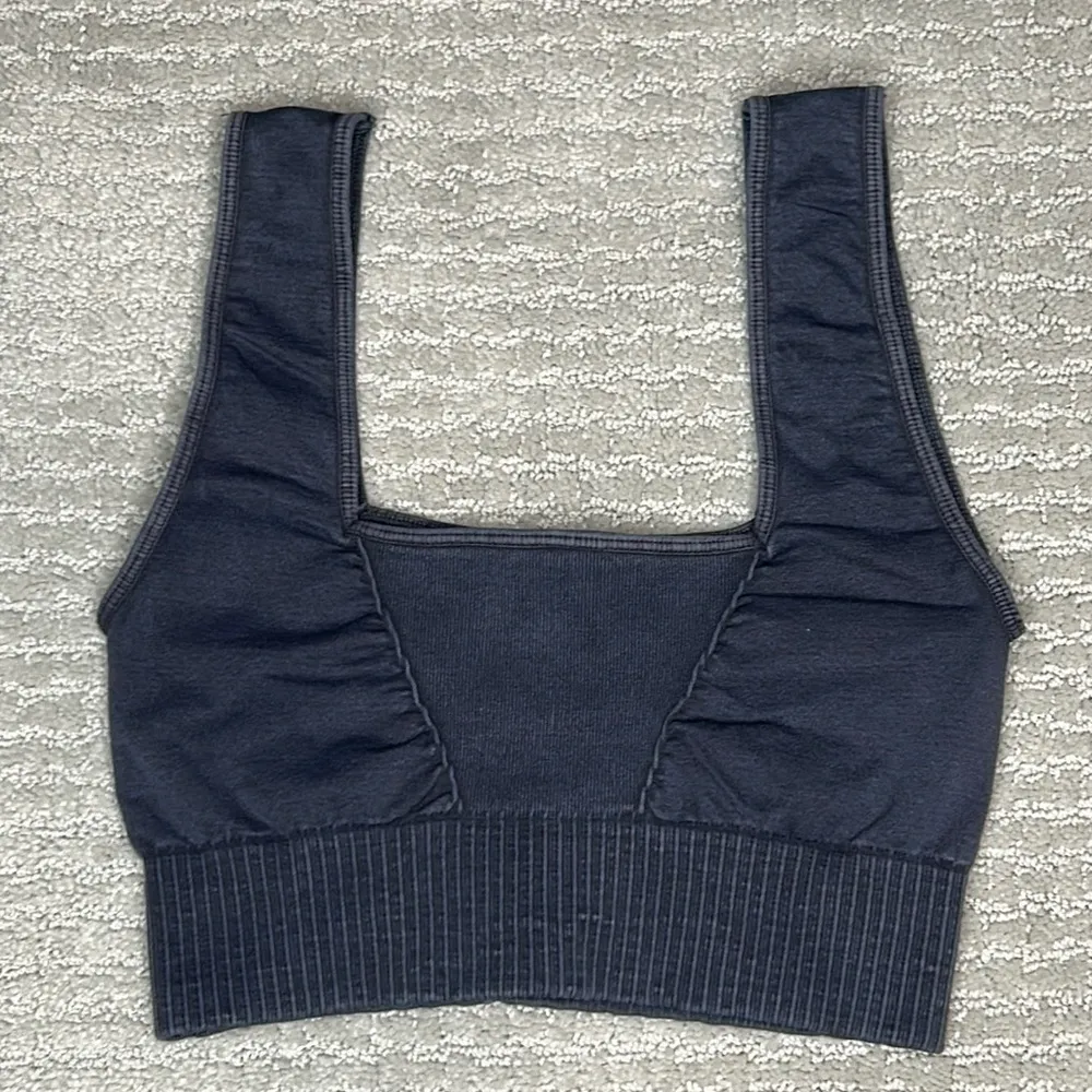 FREE PEOPLE | NWOT Good Karma Square-Neck Bra in Washed Black * - Image 5