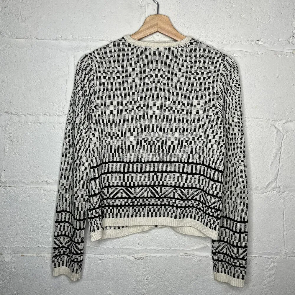 Joie Women's Linen Cotton Blend Knit Jacolyn Zip Up Sweater Blazer Size Small - Image 3