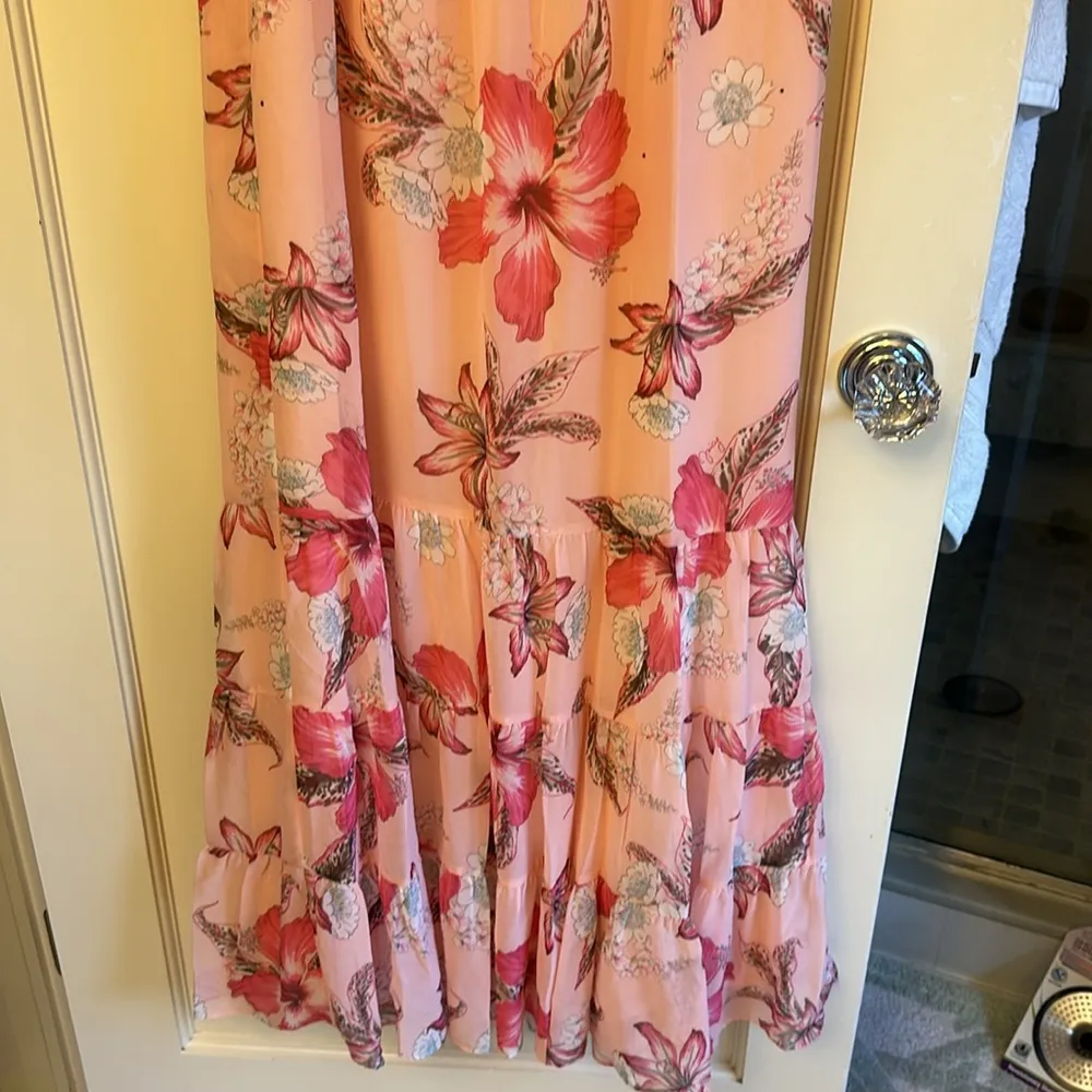 Juicy Couture Black Label size 10 empire waist lined dress sparkly flutter flowy - Image 7