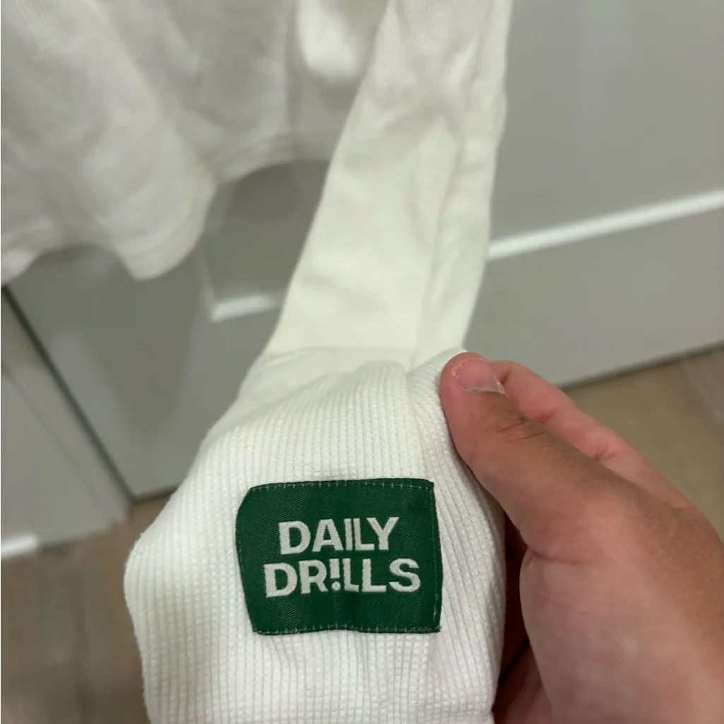 Daily Drills Cropped Waffle Long Sleeve - Image 5