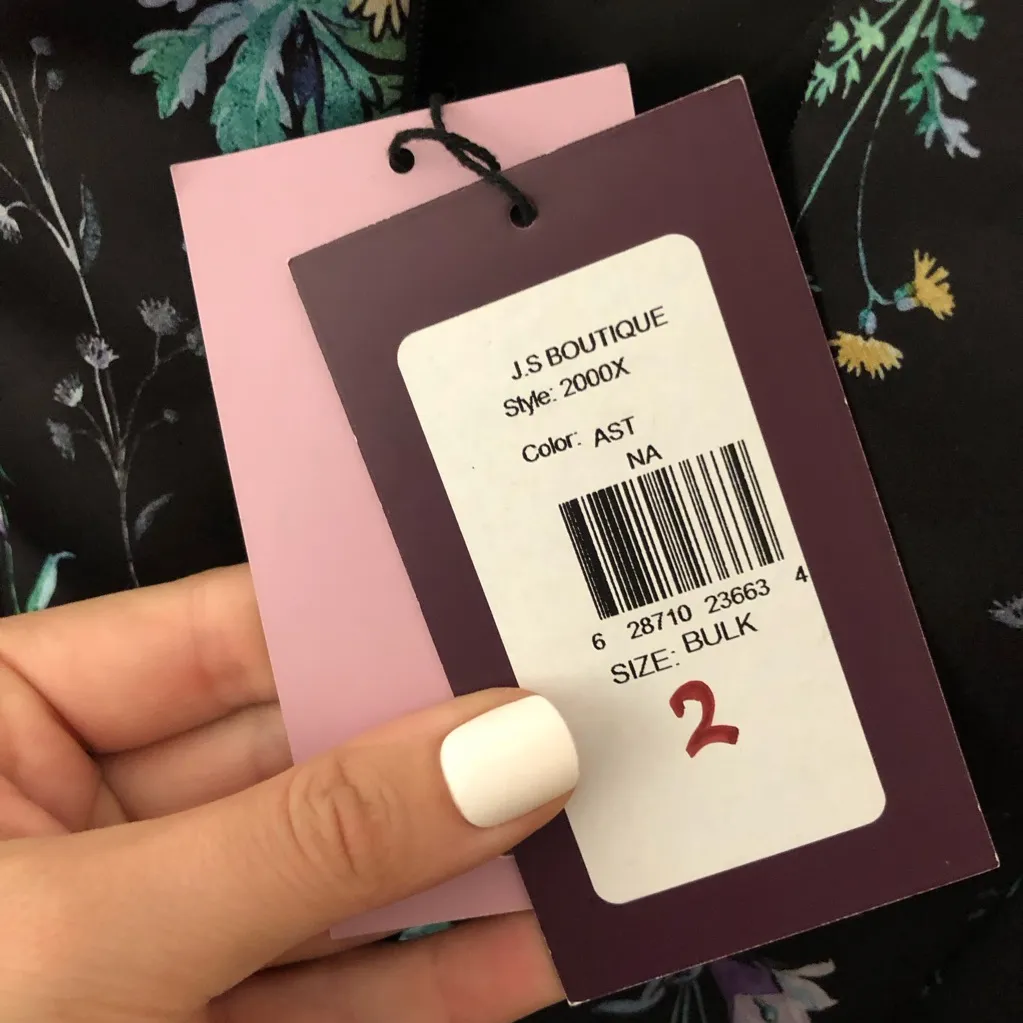 NWT Black Floral Flor et.al Dress Size 2 - Image 10