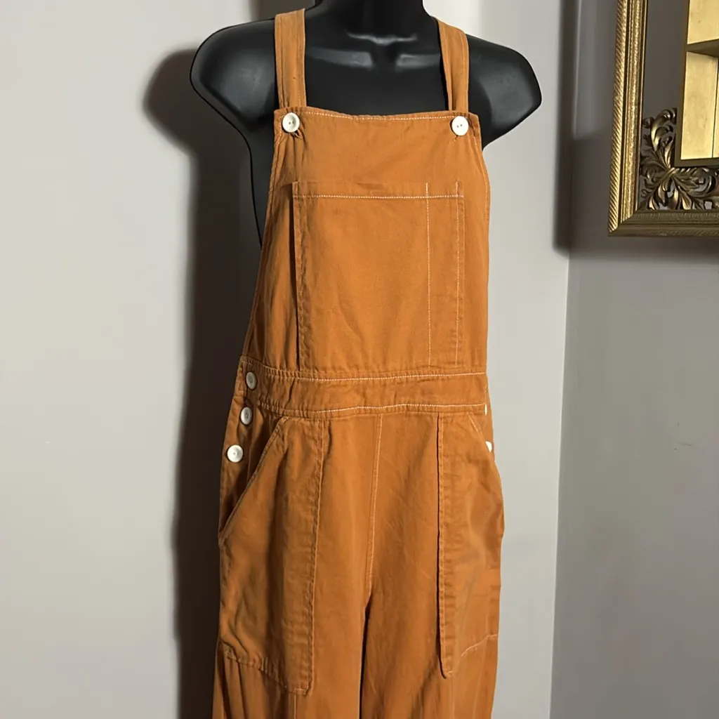 ASOS  Overalls Pants Size 6 Rusty Orange Color - Image 2