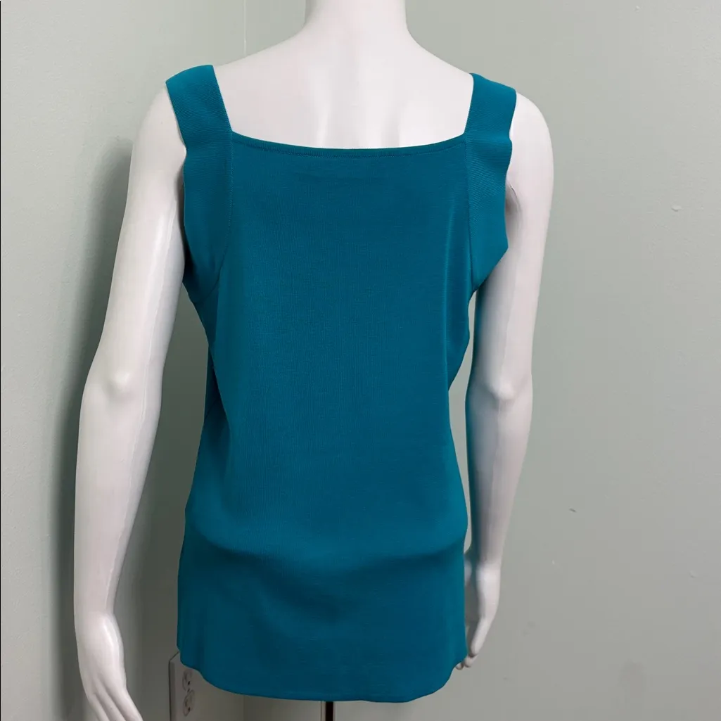 Misook Turquoise and Gold Embellished Top medium - Image 5