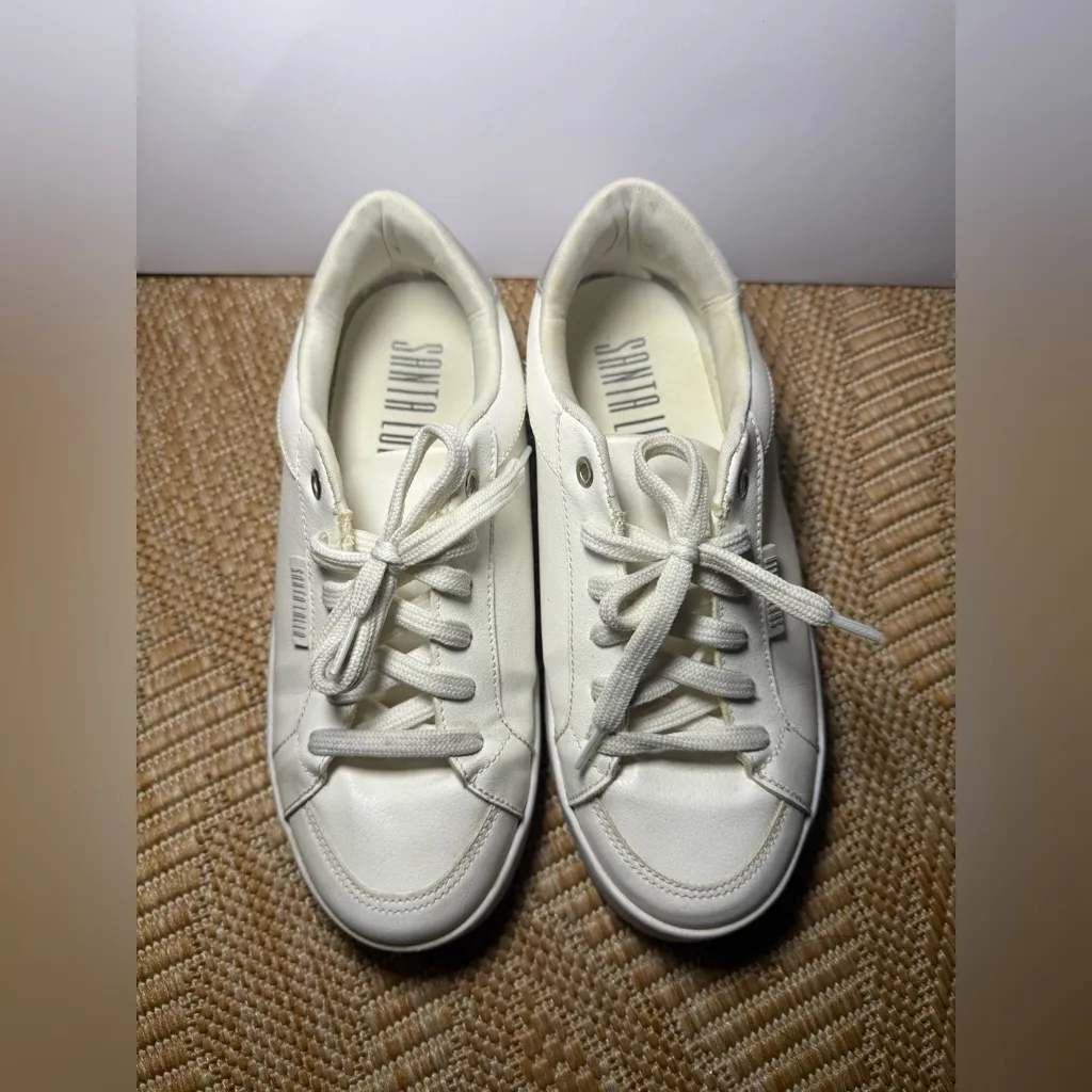 Santa Lolla Floater Lux White Sneakers,Tennis Shoes,Women's Size US 7 Silver - Image 2