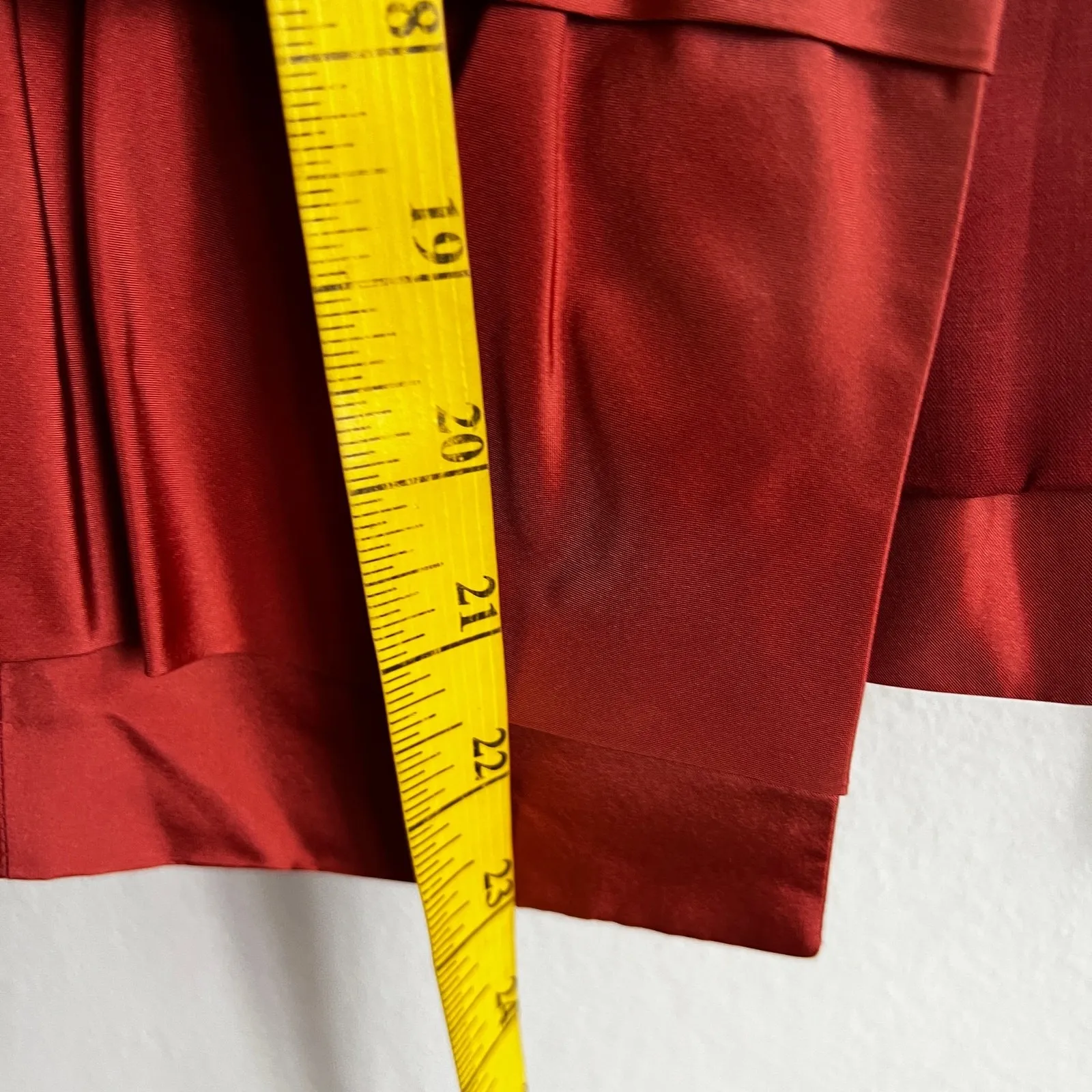 J Crew Ruffle Jacket 100% Silk Classic Luxury Minimalism Timeless Workwear Sz 2 Orange - Image 4