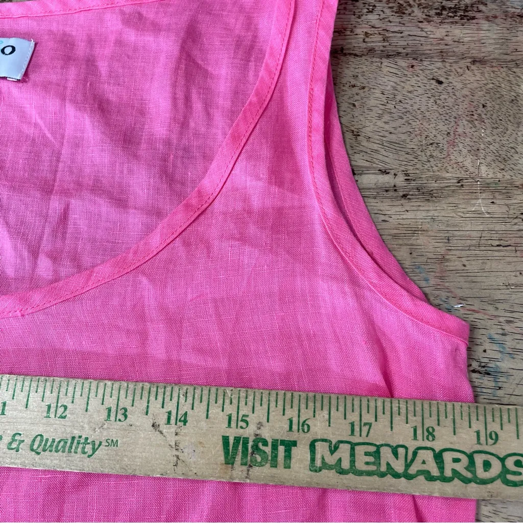 HIHO linen‎ tank dress with pockets medium Pink - Image 4