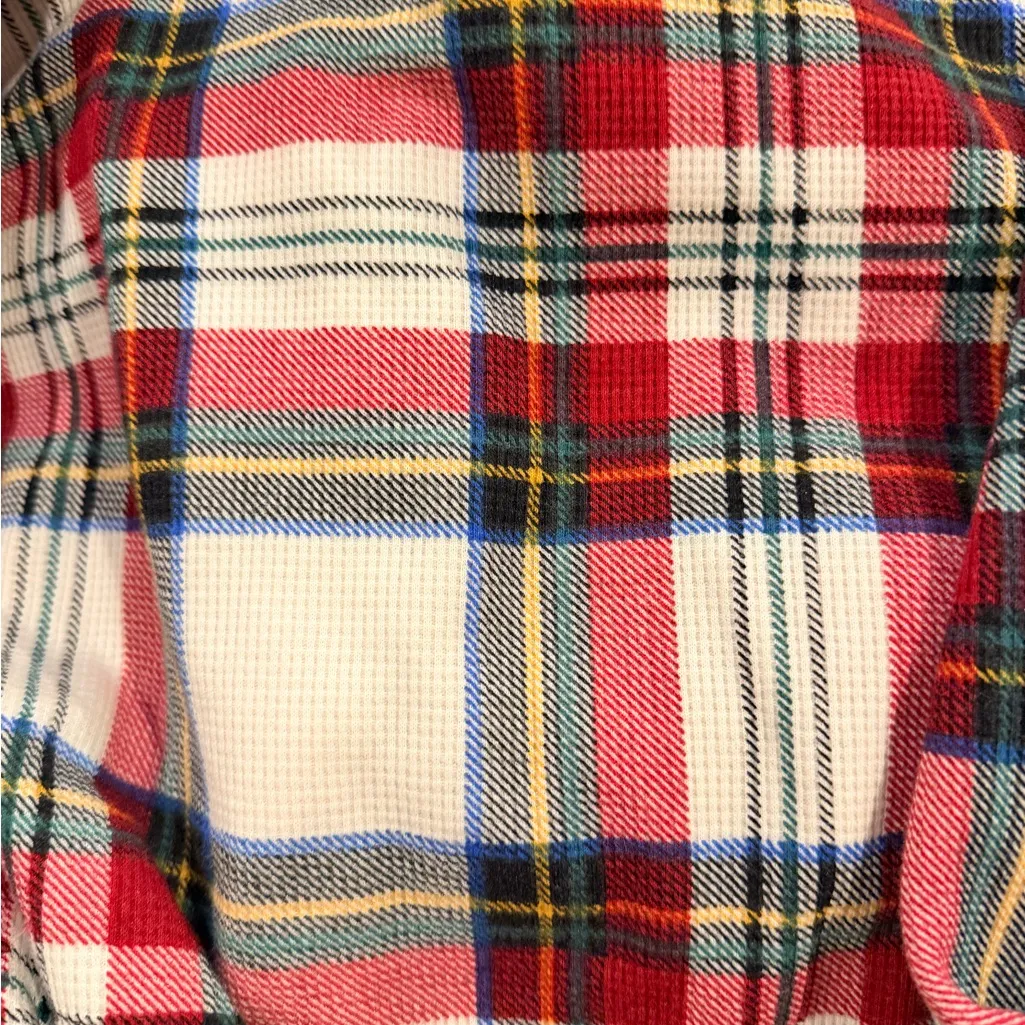 Old Navy Plaid Long Sleeve Top - Red, Blue, and White - Image 4