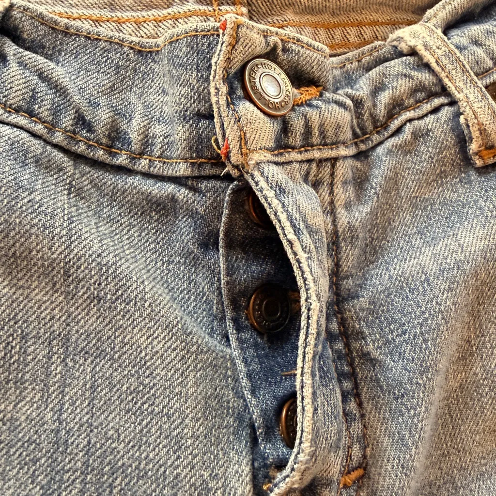 Hollister EUC Y2K Low Rise Button Fly Flare Jeans - Image 6