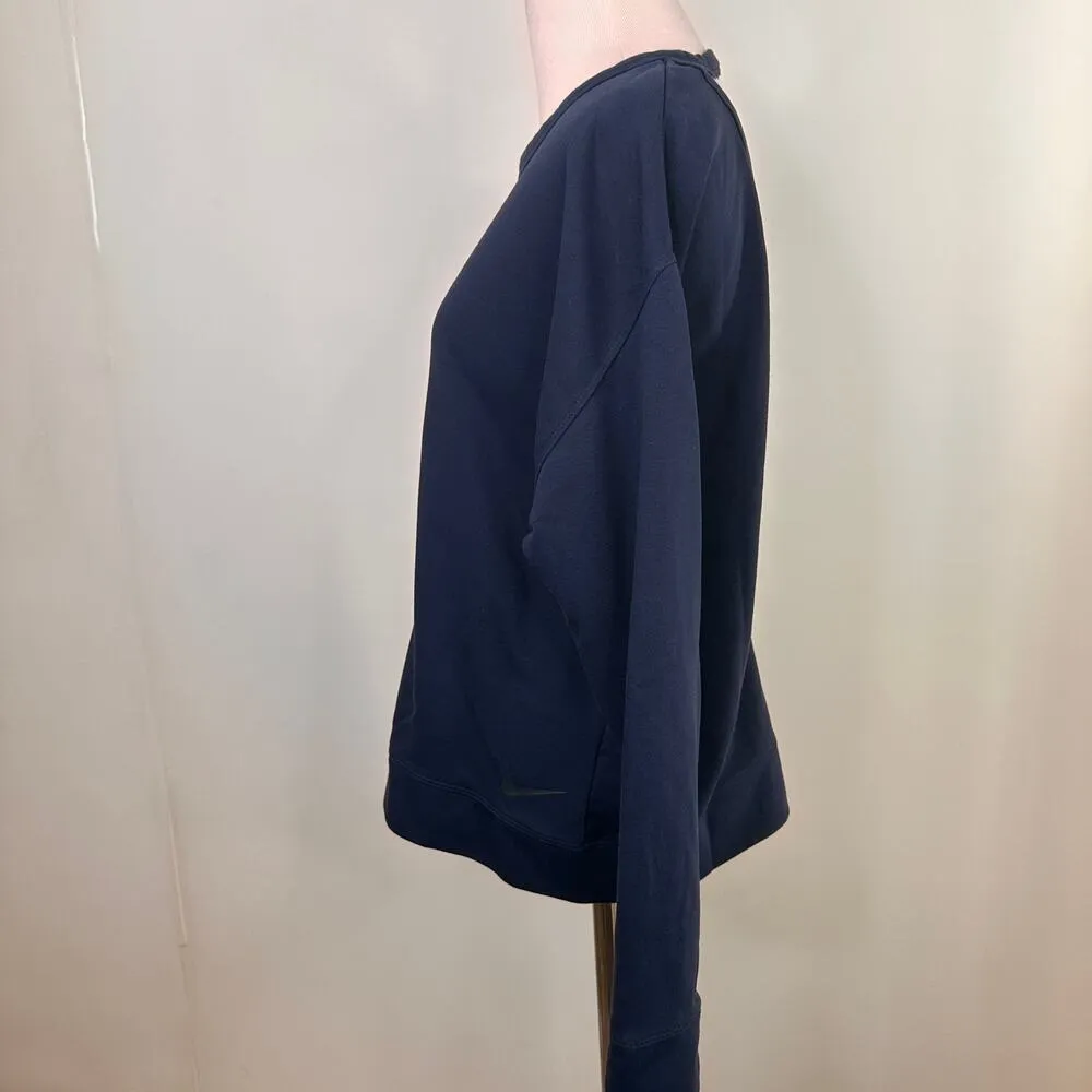 Nike Women's Navy Dri-Fit Open Back Training Top Size Medium - Image 5