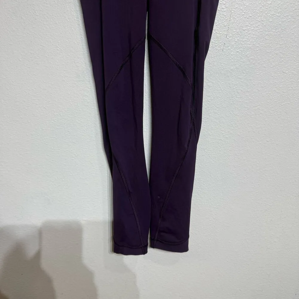 Lululemon Eggplant Leggings Sz 2 - Image 3