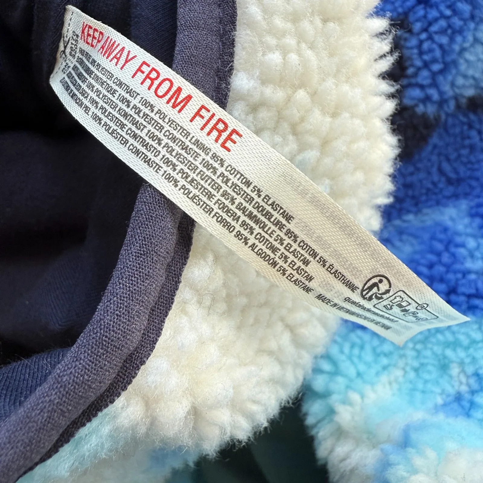 Free People Movement Rocky Ridge Fleece Pullover Ocean Tie Dye Combo Size XS Blue - Image 10