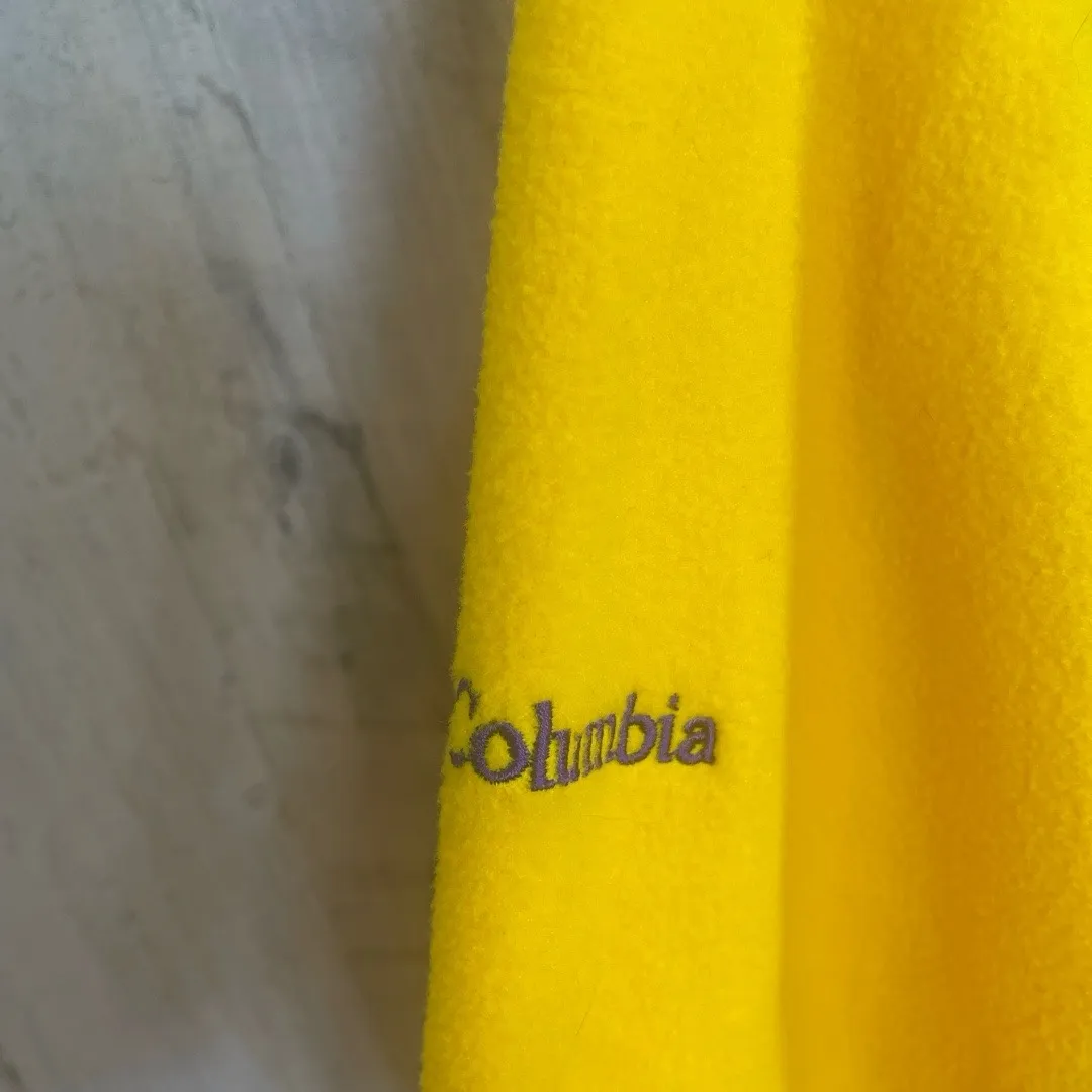 Columbia LSU Tigers Fleece Full Zip Jacket size S Yellow Purple - Image 7