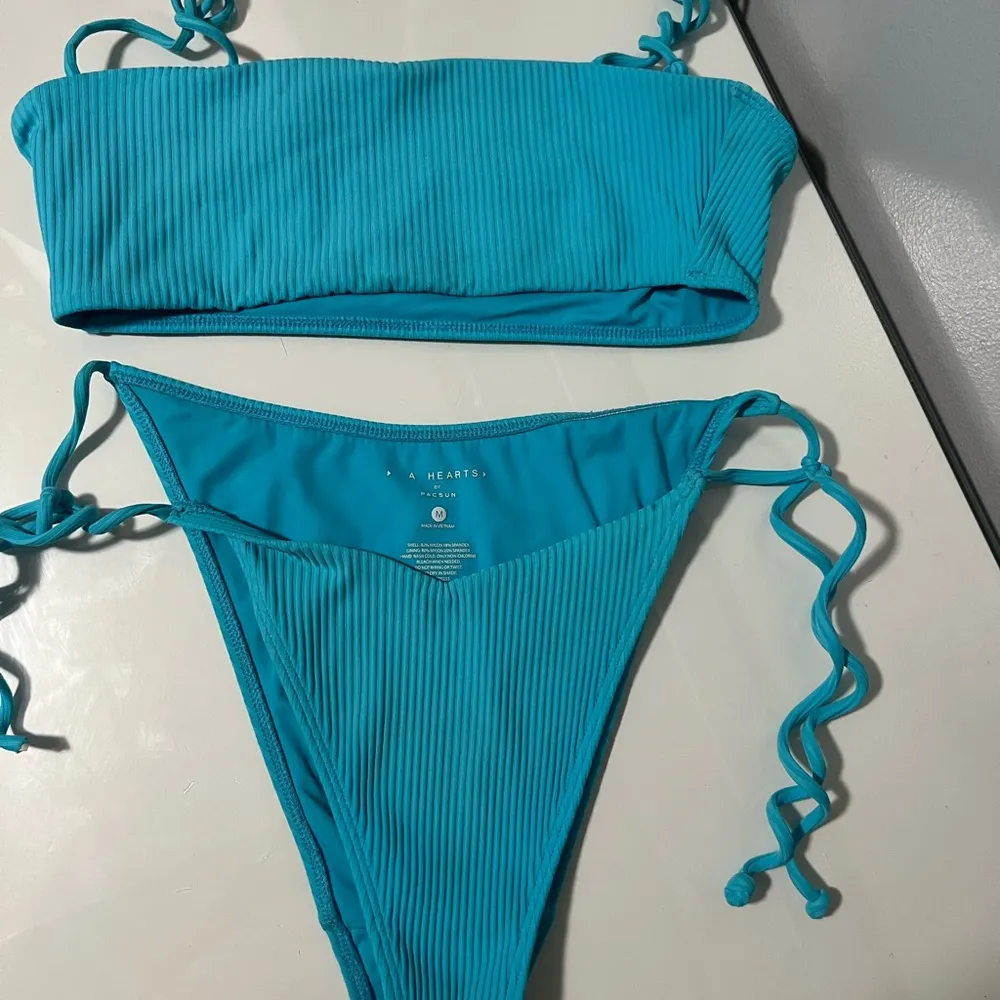 La Hearts Vibrant Blue Bikini with Side Ties - Image 6