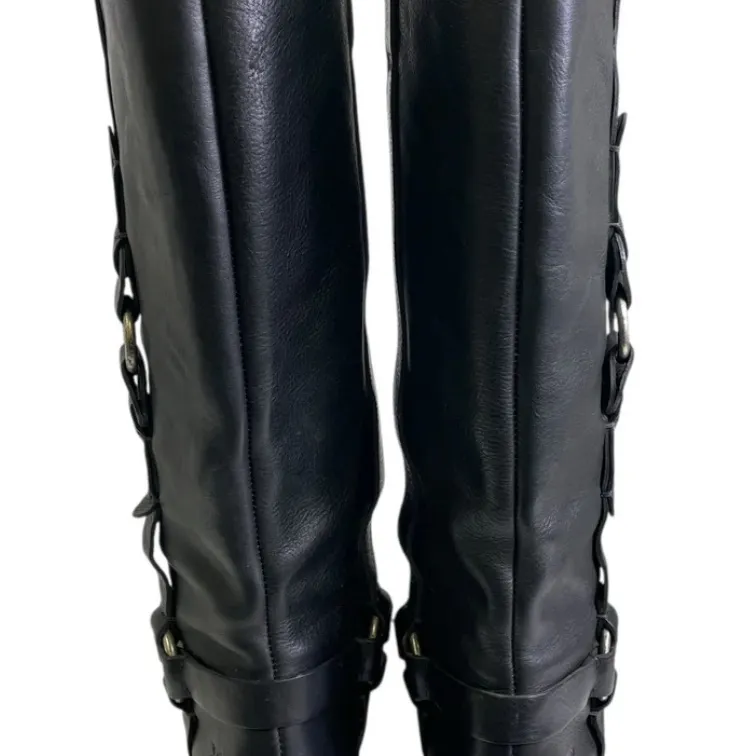 Black Leather Riding Boots size 8 Frye - Image 3
