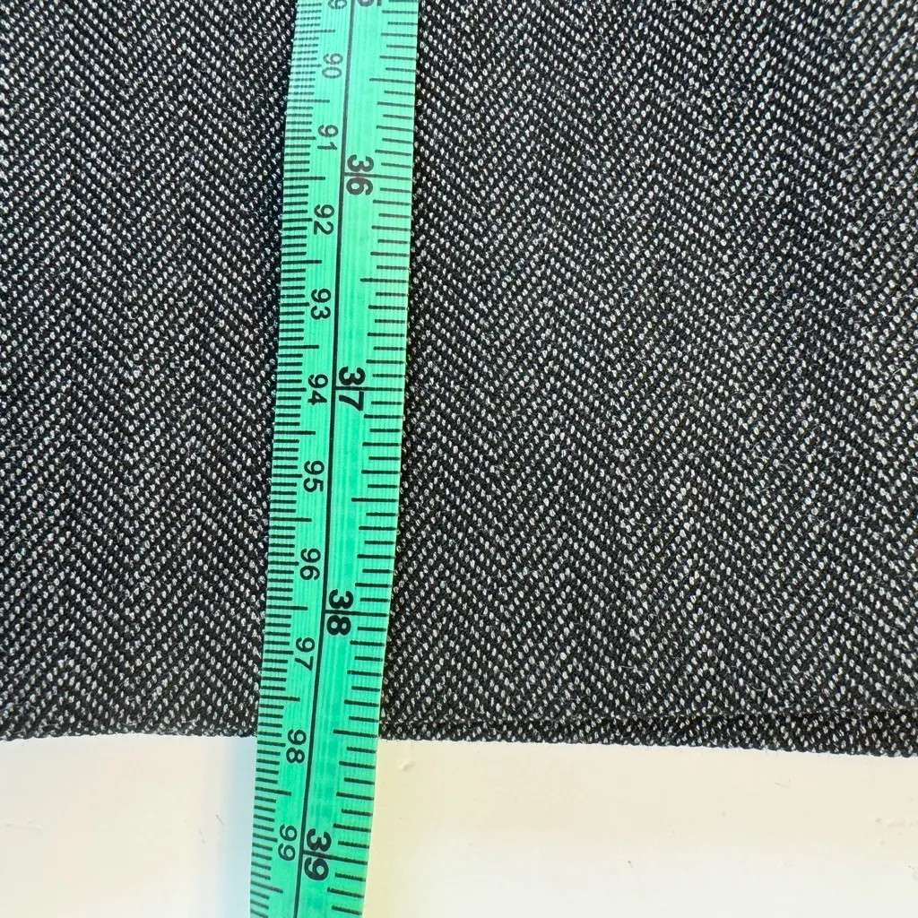 J.Crew Herringbone Fit & Flare Dress 2 Tall NWT Charcoal Gray Workwear - Image 11